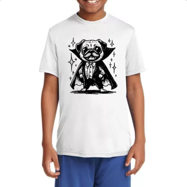 Camiseta Infanto Juvenil Pug Vampiro - Imagem 4
