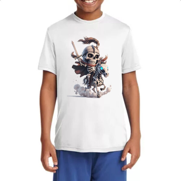 Camiseta Infanto Juvenil Cavaleiro da morte cute 3D - Imagem 4