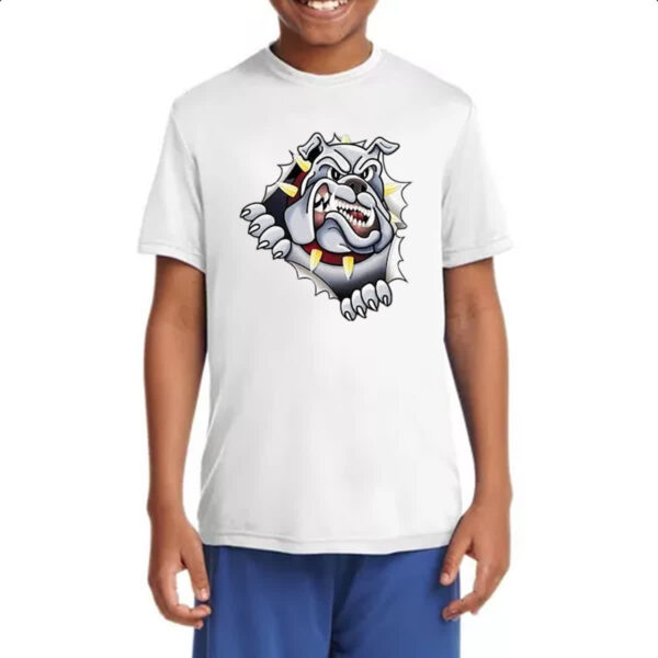 Camiseta Infanto Juvenil Bulldog rasgando a camisa - Imagem 4