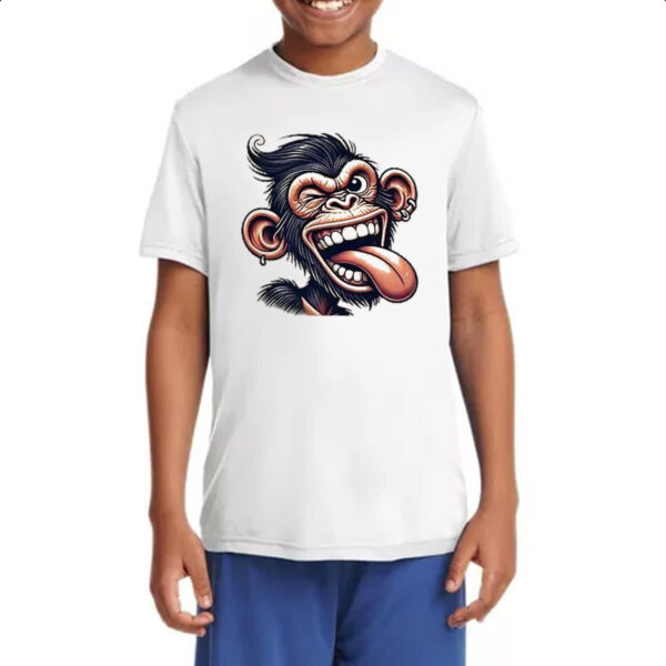 Camiseta Infanto Juvenil Chimpanze doido - Imagem 4