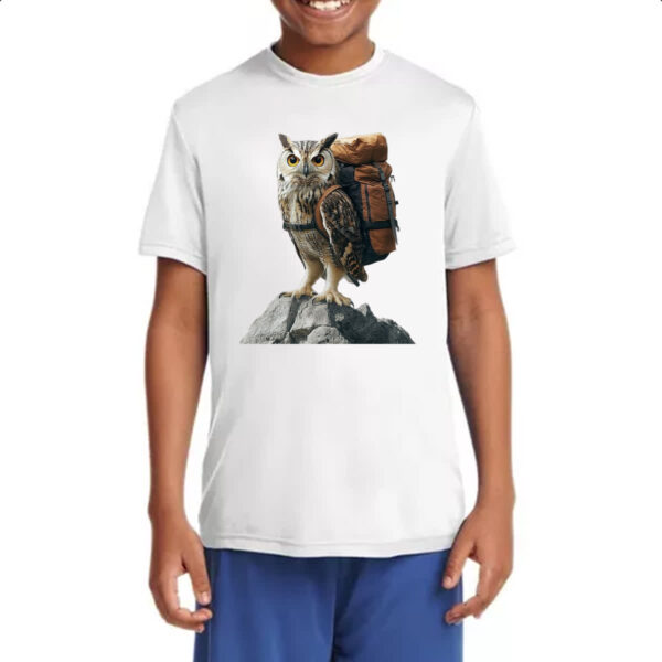 Camiseta Infanto Juvenil Coruja aventureira - Imagem 4