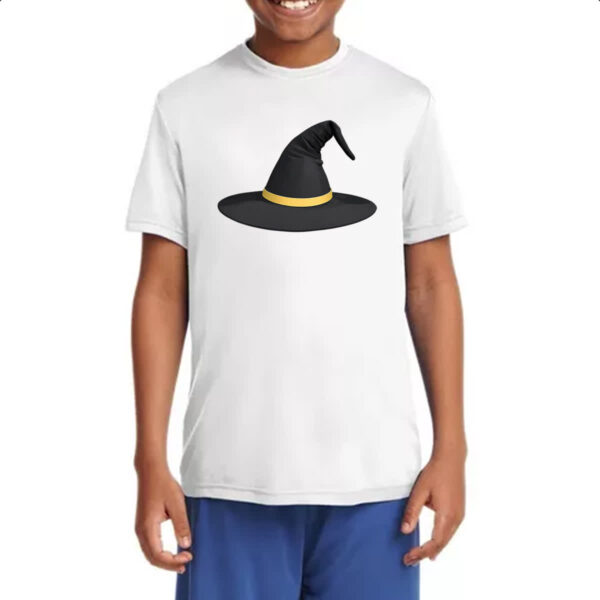 Camiseta Infanto Juvenil Chapeu de bruxa - Imagem 4