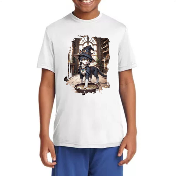 Camiseta Infanto Juvenil Gato Bruxo da Fortuna - Imagem 4