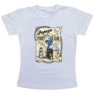 Camiseta Infanto Juvenil Nostalgia Popeye Vintage Cartaz