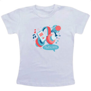 Camiseta Infanto Juvenil Podcast elementos