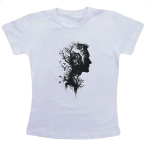Camiseta Infanto Juvenil Silhueta Cabana na Floresta