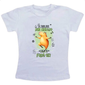 Camiseta Infanto Juvenil Capivara liga o F