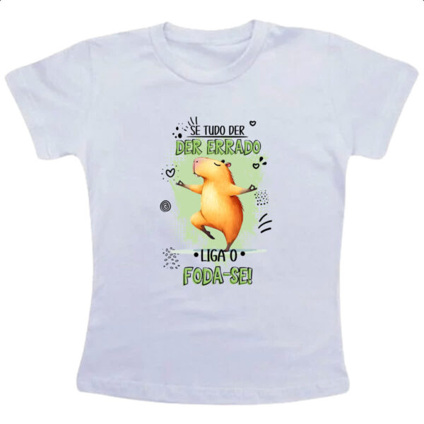 Camiseta Infanto Juvenil Capivara liga o F