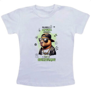 Camiseta Infanto Juvenil Capivara observando