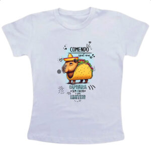 Camiseta Infanto Juvenil Capivara sem culpas e limites