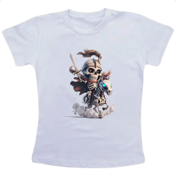 Camiseta Infanto Juvenil Cavaleiro da morte cute 3D