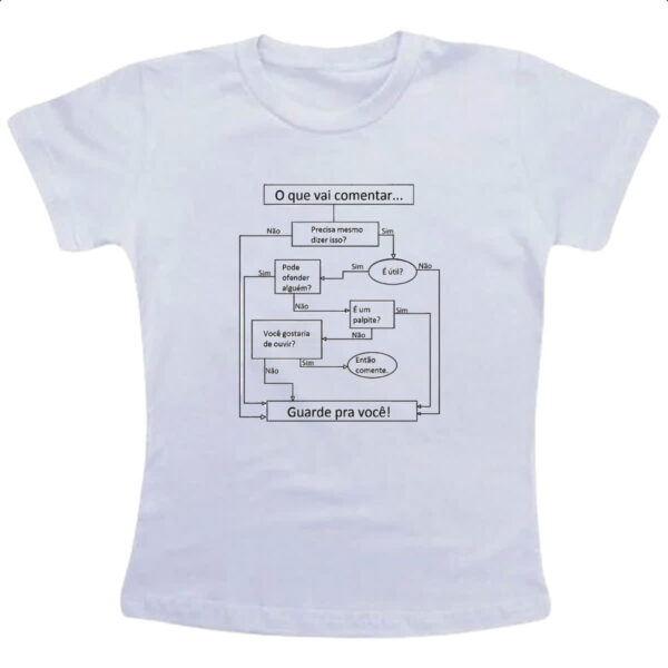 Camiseta Infanto Juvenil Logica Simples Comentario