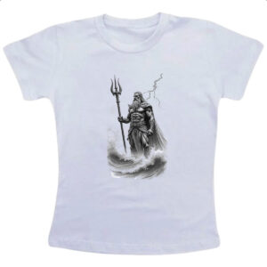 Camiseta Infanto Juvenil Poseidon esboco a lapis