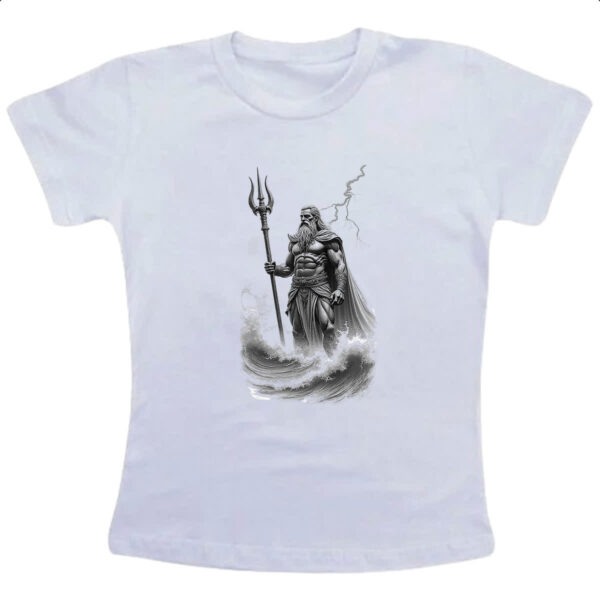 Camiseta Infanto Juvenil Poseidon esboco a lapis