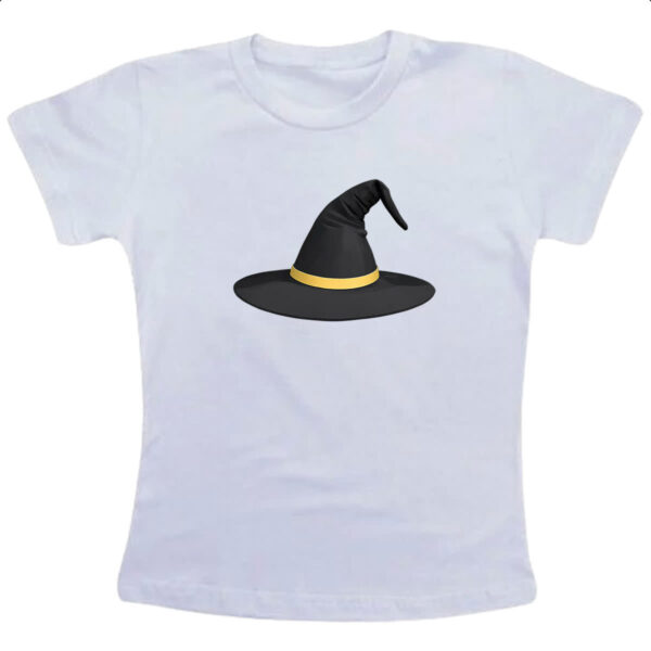 Camiseta Infanto Juvenil Chapeu de bruxa