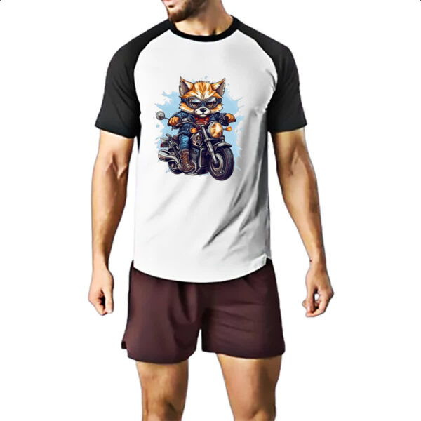Camiseta Raglan Raposa motoqueira - Imagem 2