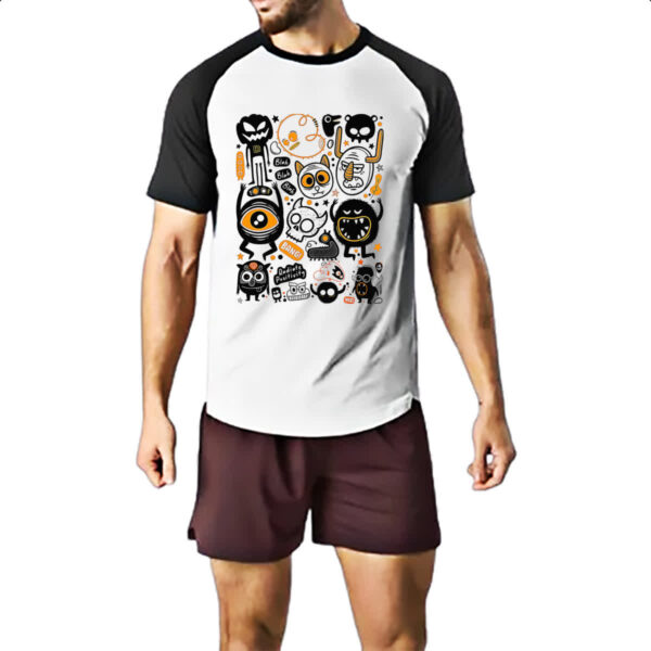 Camiseta Raglan We all have monsters within - Imagem 2