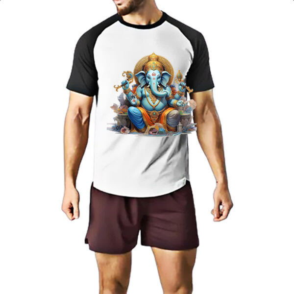 Camiseta Raglan Senhor Ganesha Deus Hindu - Imagem 2