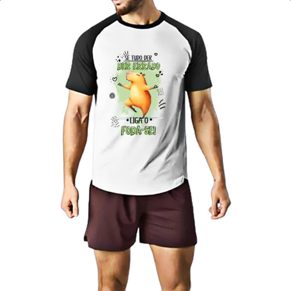 Camiseta Raglan Capivara liga o F - Imagem 2