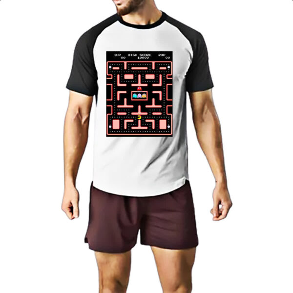 Camiseta Raglan Retro Game Miss Pacman - Imagem 2