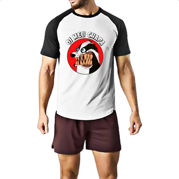 Camiseta Raglan Oi meu chapa - Imagem 2