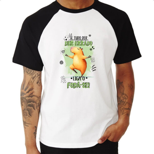 Camiseta Raglan Capivara liga o F - Imagem 3