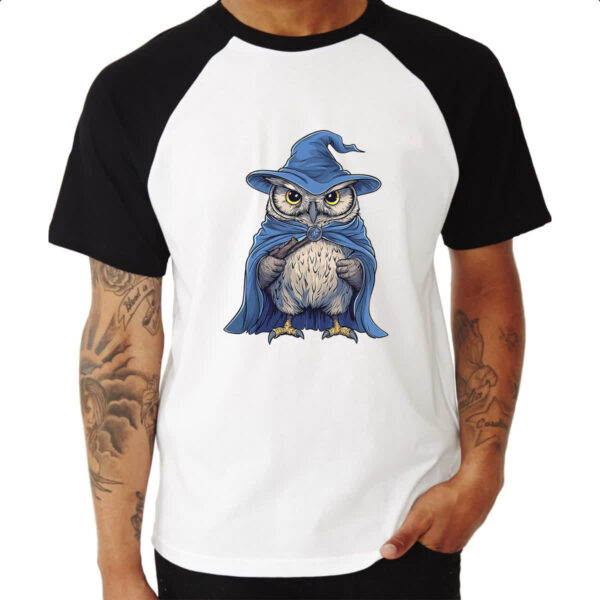 Camiseta Raglan Mago Coruja - Imagem 3
