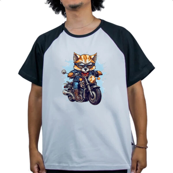 Camiseta Raglan Raposa motoqueira - Imagem 4