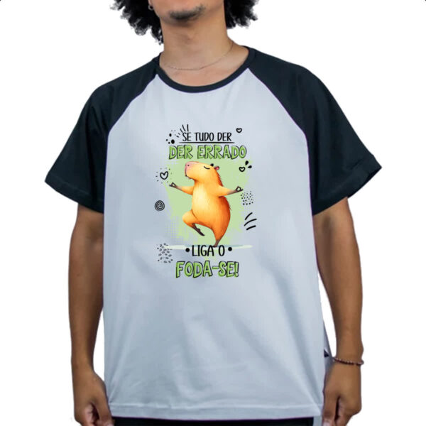 Camiseta Raglan Capivara liga o F - Imagem 4