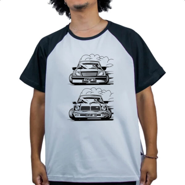 Camiseta Raglan Chevette geracao drift - Imagem 4