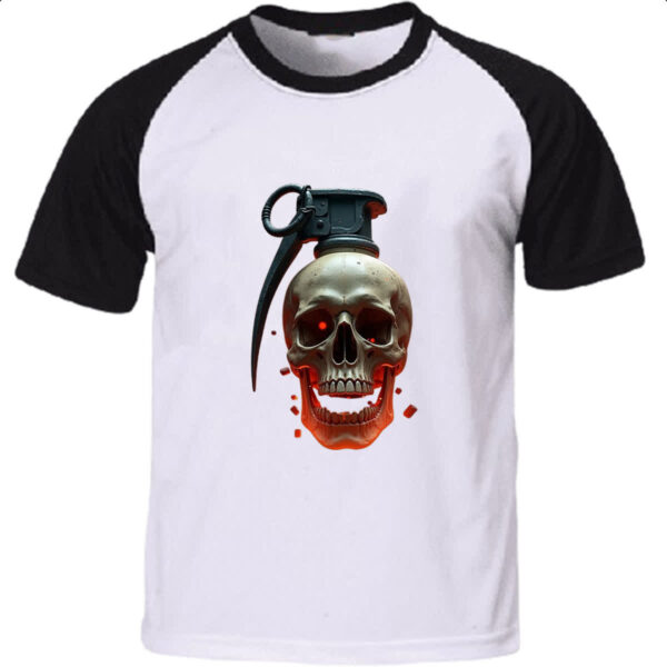 Camiseta Raglan Granada caveira