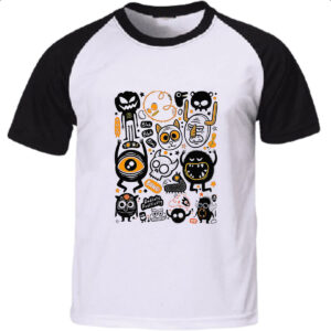 Camiseta Raglan We all have monsters within