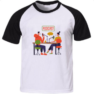 Camiseta Raglan Podcast estudio