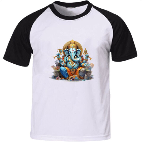 Camiseta Raglan Senhor Ganesha Deus Hindu