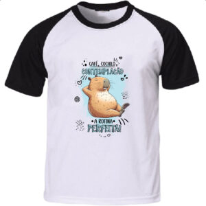Camiseta Raglan Capirava rotina perfeita