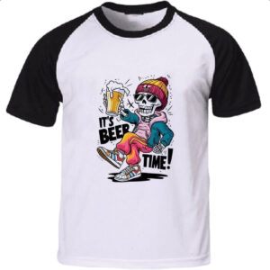 Camiseta Raglan E a hora da cerveja