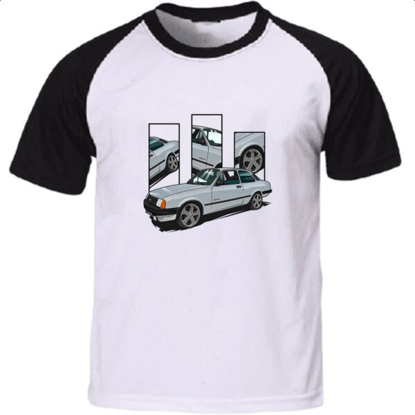 Camiseta Raglan Chevette placas verticais
