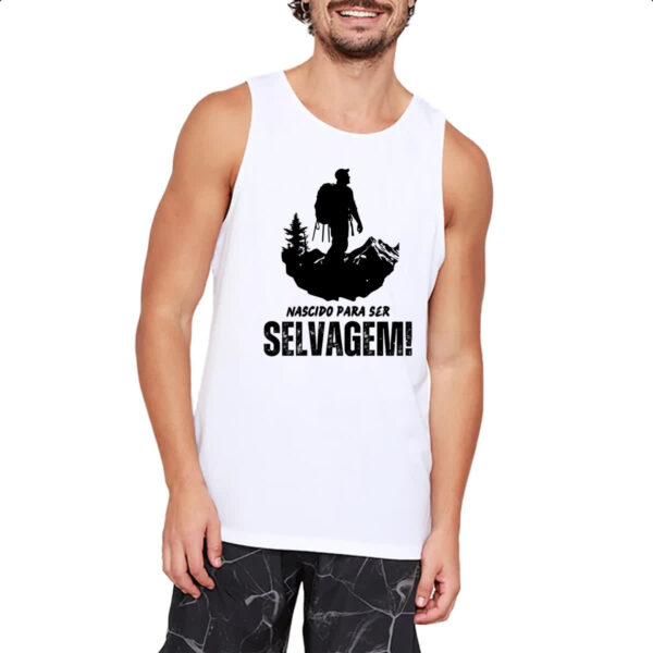 Camiseta Regata Nascido para ser selvagem - Imagem 2