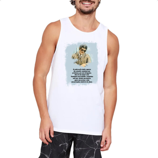 Camiseta Regata Espiritismo se estas na fe crista - Imagem 2