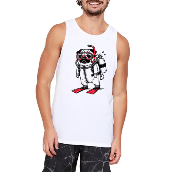 Camiseta Regata Pug Mergulhador - Imagem 2