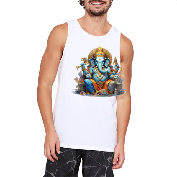 Camiseta Regata Senhor Ganesha Deus Hindu - Imagem 2