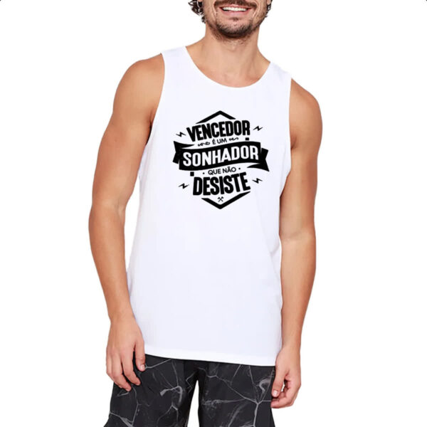 Camiseta Regata Vencedor sonhador nao desiste - Imagem 2