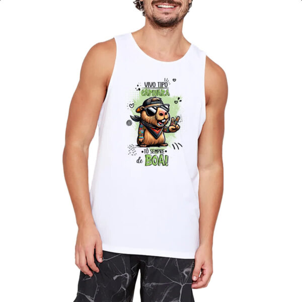 Camiseta Regata Capivara sempre de boa - Imagem 2