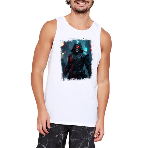 Camiseta Regata Guerreiro Esqueleto Cyperpunk - Imagem 2