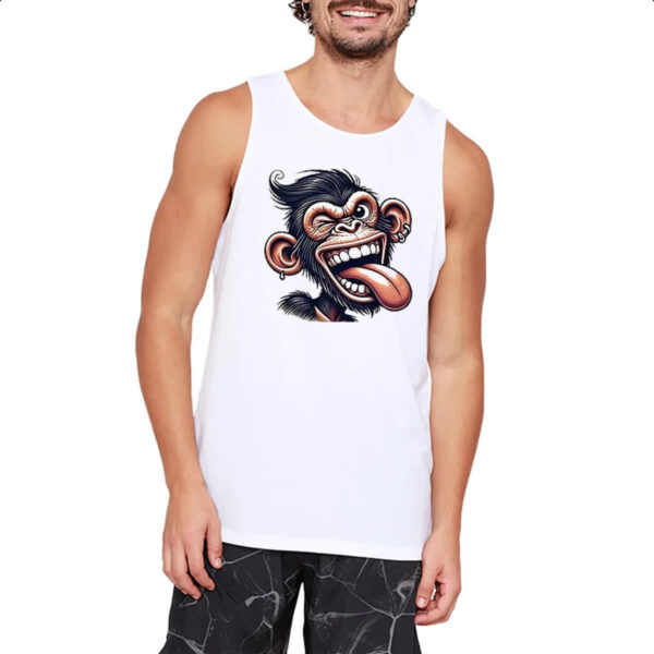 Camiseta Regata Chimpanze doido - Imagem 2
