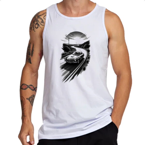 Camiseta Regata Mercedez sunset tatoo art - Imagem 3