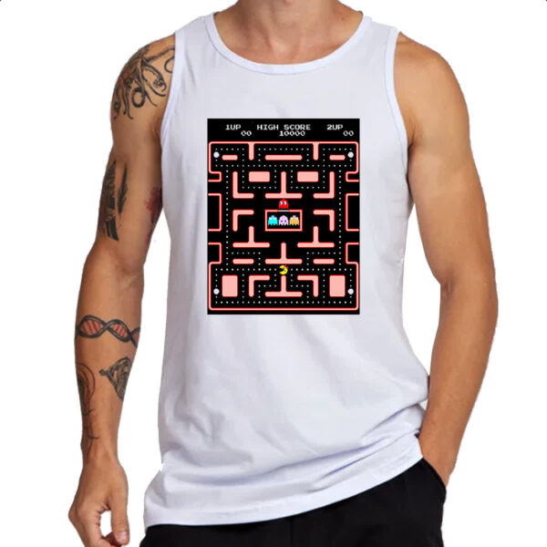 Camiseta Regata Retro Game Miss Pacman - Imagem 3