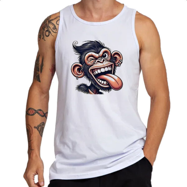Camiseta Regata Chimpanze doido - Imagem 3