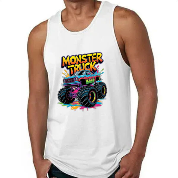 Camiseta Regata Monster Truck Splash Art - Imagem 4