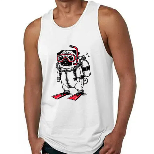 Camiseta Regata Pug Mergulhador - Imagem 4
